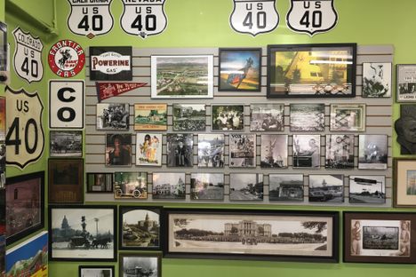 Road signs, postcards, and pictures tell the story of the (in)famous roadway.