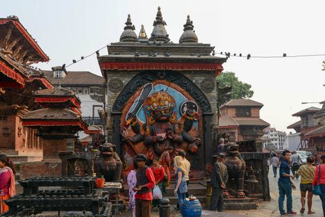 Kala Bhairava at Kathmandu Durbar Square