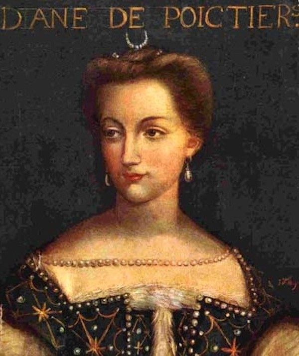 A portrait of Diane de Poitiers, who likely died from the effects of drinking gold.