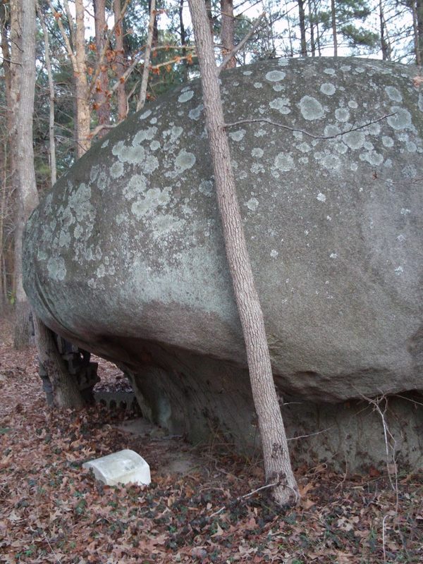 Buried In Rocks Tomb of William Jeffreys in Youngsville