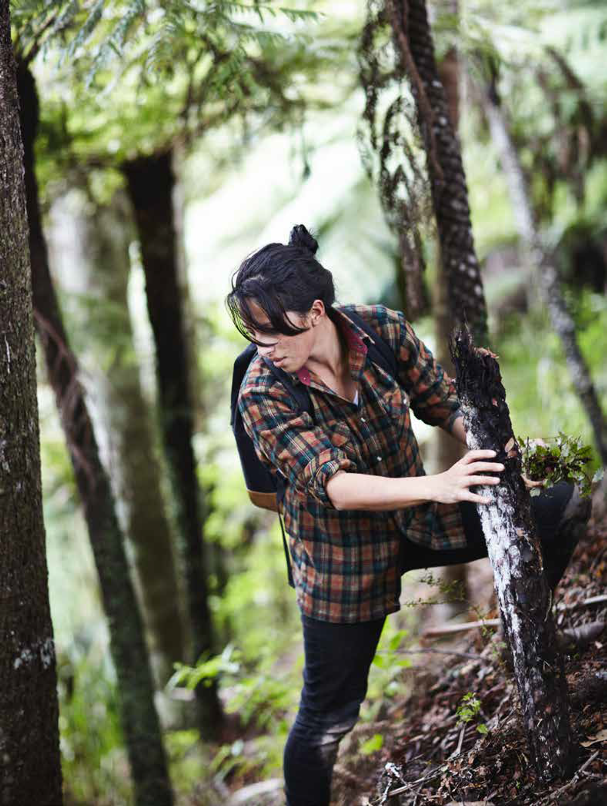 Here, Monique Fiso is on the hunt for ingredients in the forest.
