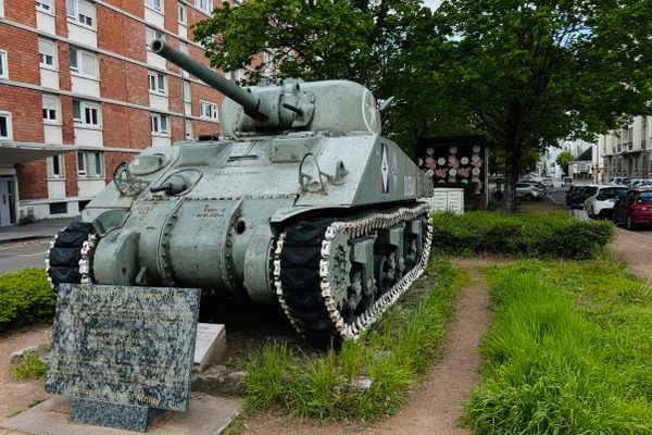 The Sherman tank, known as Duguay Trouin, On static display