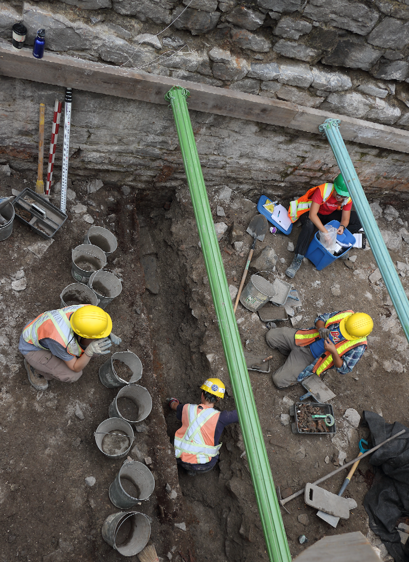 Excavations at the St. Anne's Market site. 