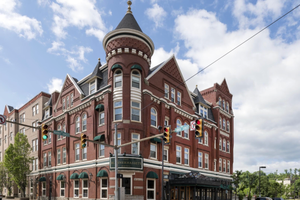 A celebrated architectural feat, the Blennerhassett hotel was adorned with elaborate window treatments, frescoes, and even a passenger elevator.