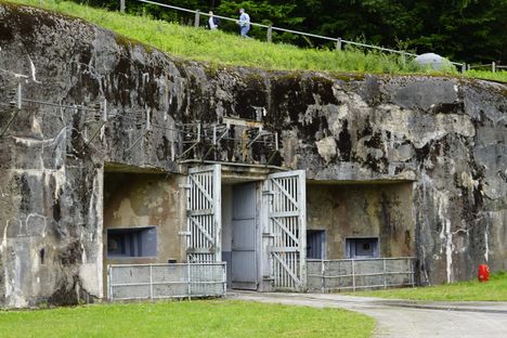 Entrance to the munitions area of the lower part of the bunker