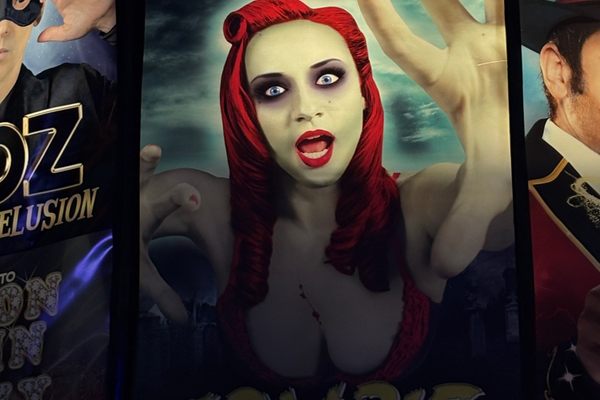 It is exactly what is looks like, zombies doing burlesque. 