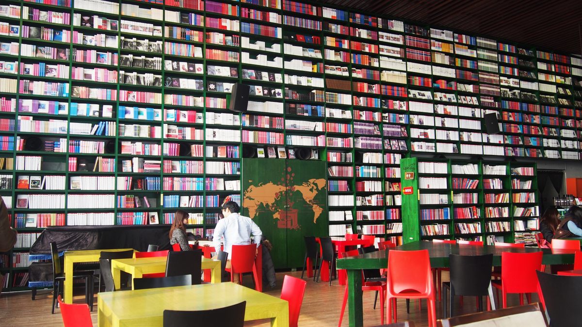 The Book House Foresta in Paju, South Korea.