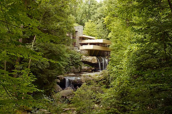 Fallingwater over the falls