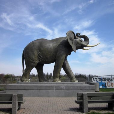 Jumbo the Elephant statue, St. Thomas, Ontario