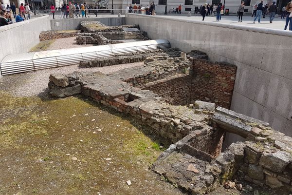 Roman ruins in Michaelerplatz