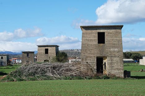 Old Wind Pumps at Santa Maria de  Mave