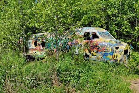 Abandoned Private Jet