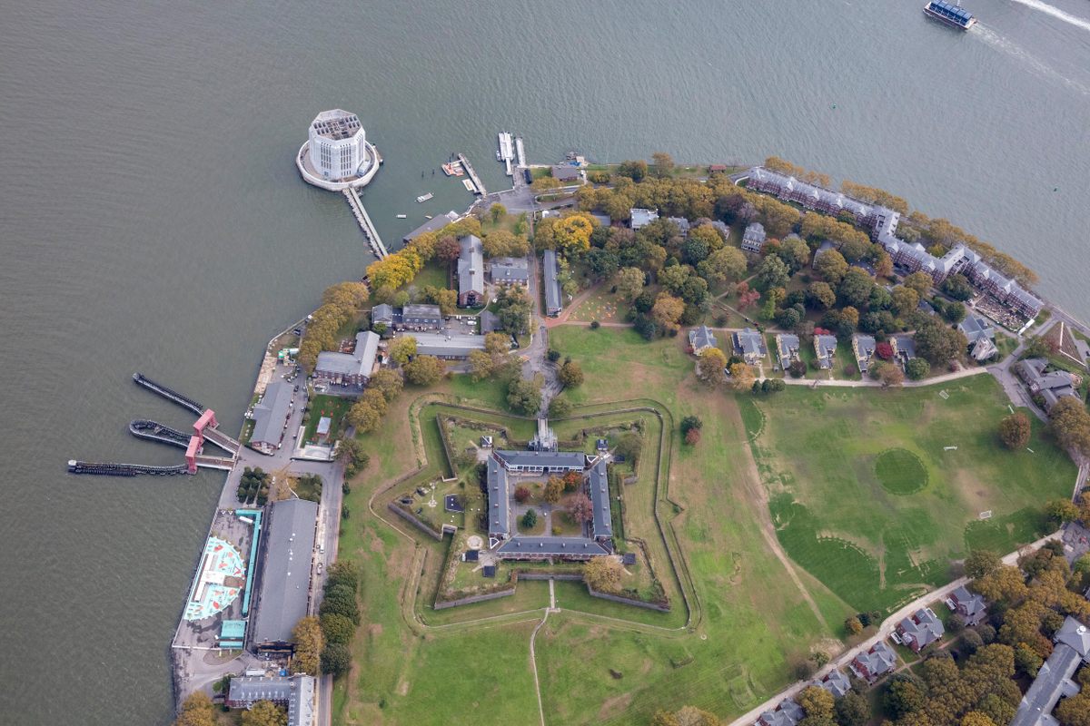 Like many historic defense structures, Fort Jay is now obsolete, sitting on an island more popular as a picnic destination.