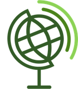 Icon of a globe