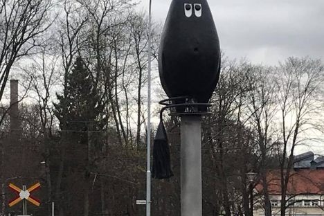 The Mörksugga in the roundabout.