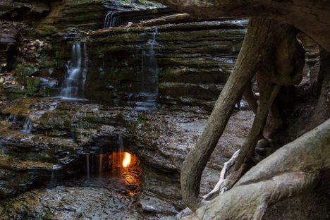 Eternal Flame Falls at Chestnut Ridge County Park 