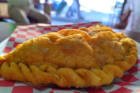 Donde Mario offers an eyewatering number of empanada varieties. 