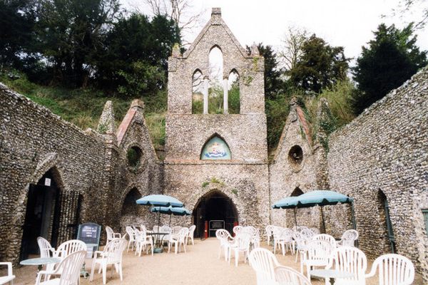 The entrance to the caves.