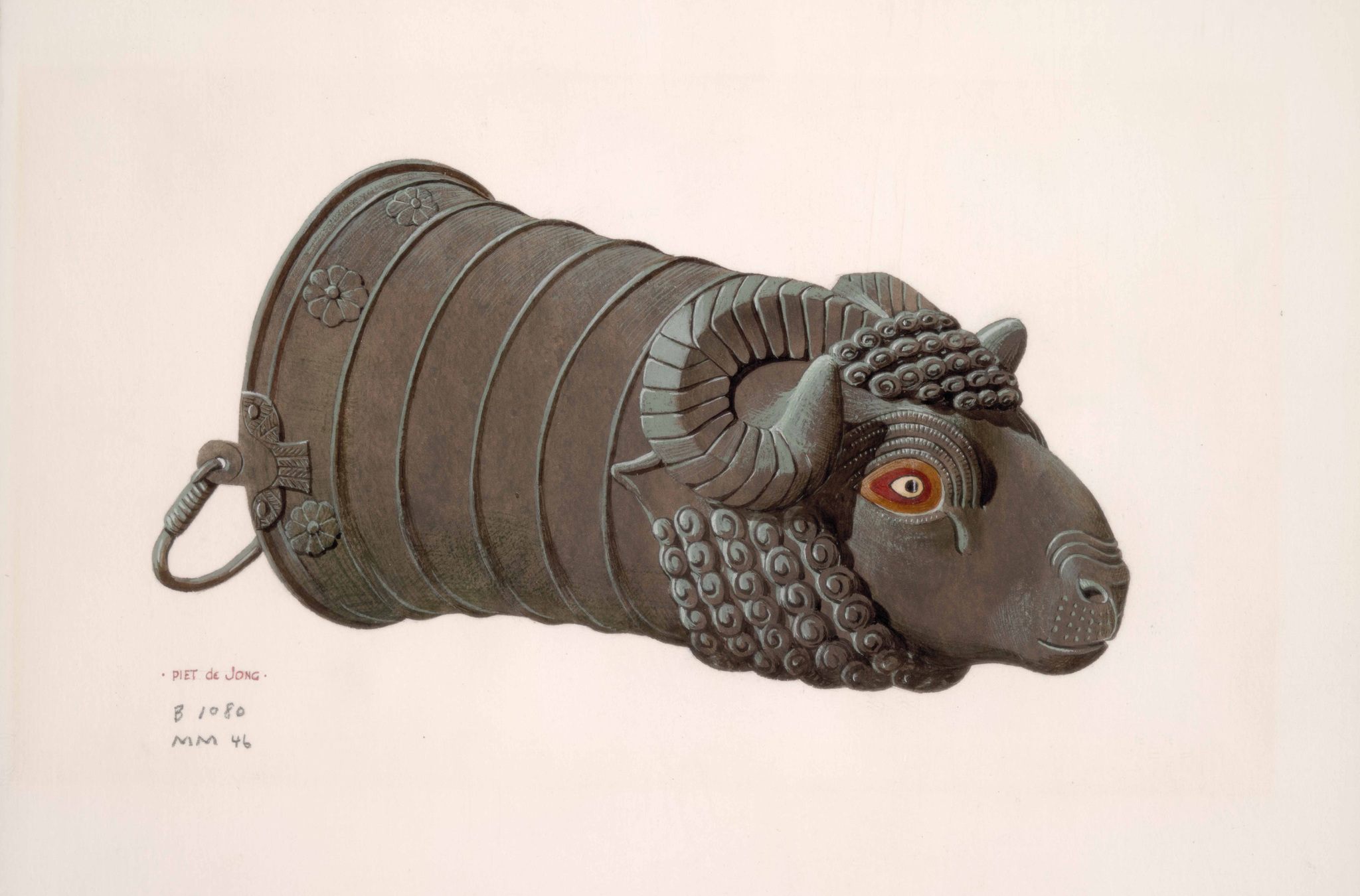 This <em>stitulae</em>jug contained a mix of beer, wine and honey.