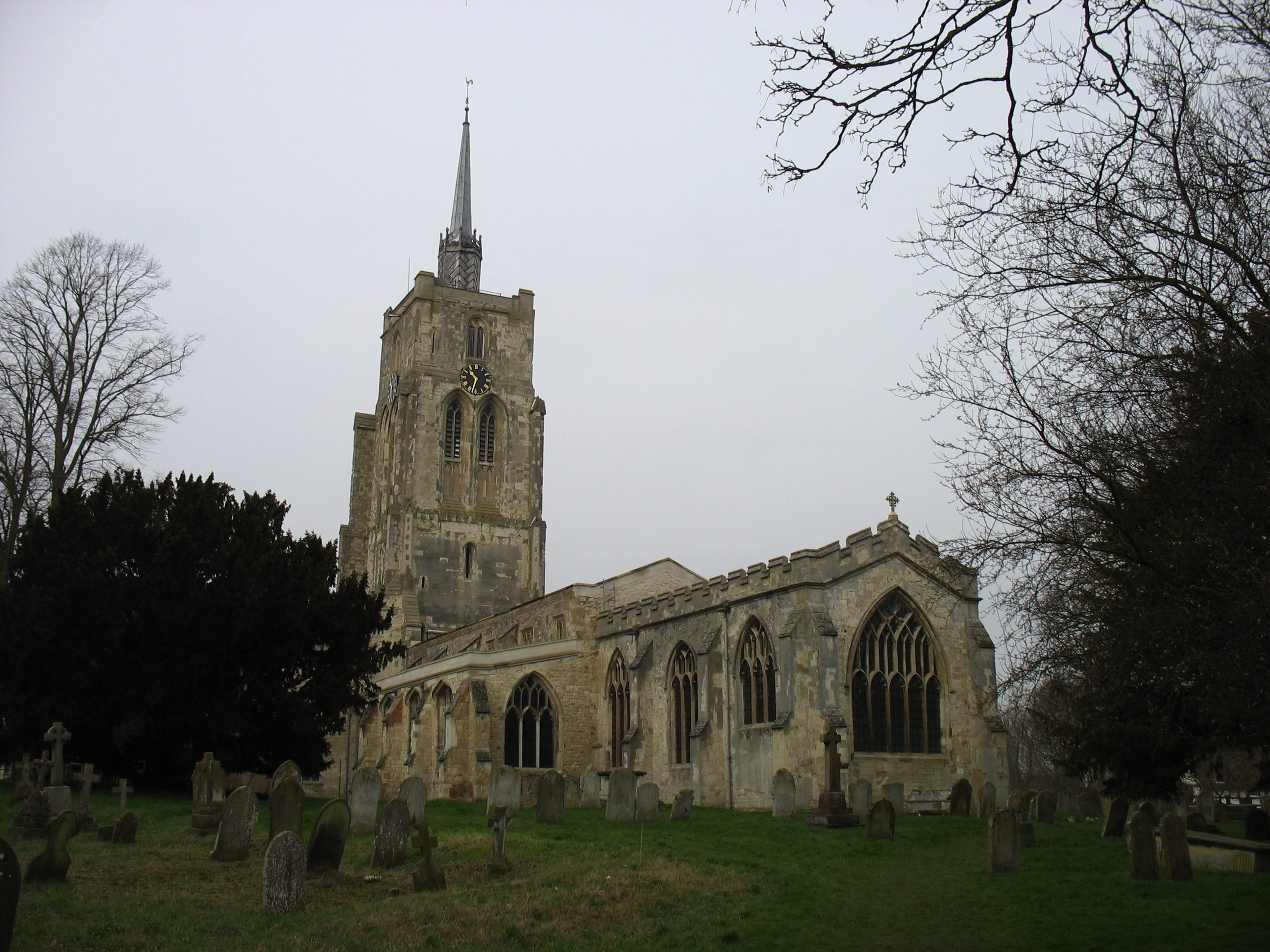 St Mary's Church, Ashwell where apotropaic marks such as VV, standing for Virgin of Virgins, have been found.