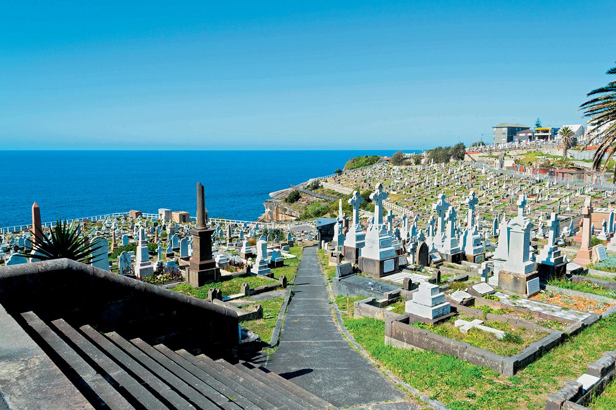 Waverley Cemetery, New South Wales, Australia, holds the graves of many notable Australians.