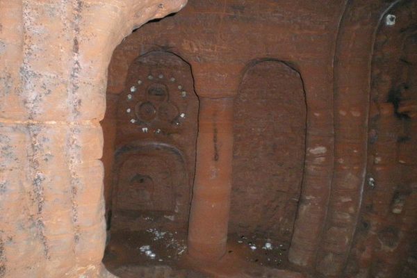 The caves have a network of walkways and chambers. 