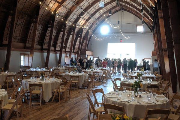 Interior of Cathedral Barn during a recent event.