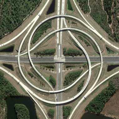 Jacksonville Interchange Spiral from above.