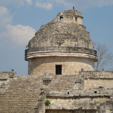 The observatory stands in ruin today.