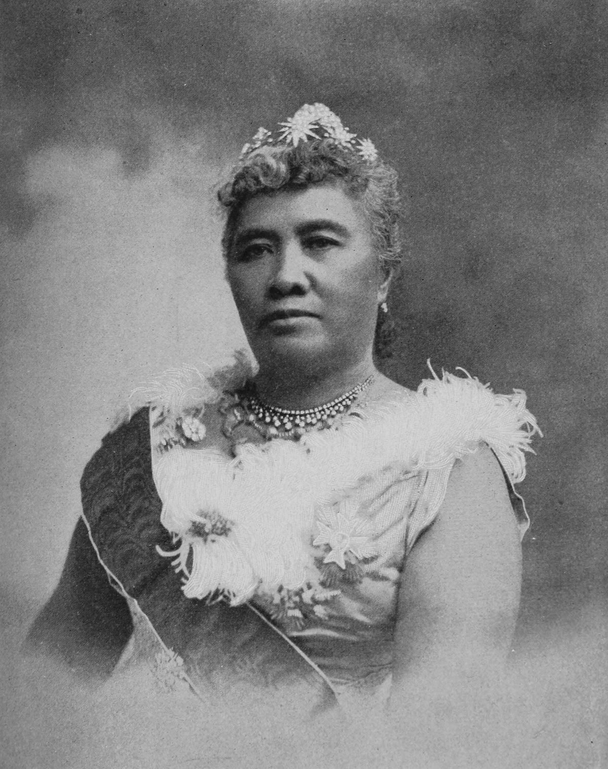 A late 19th-century image of Queen Liliʻuokalani, last monarch of the Hawaiian Kingdom and an accomplished composer whose works, such as "Aloha ʻOe," are far superior to the kitschy, nonsensical "Mele Kalikimaka."