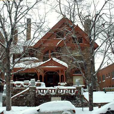The Molly Brown House in winter
