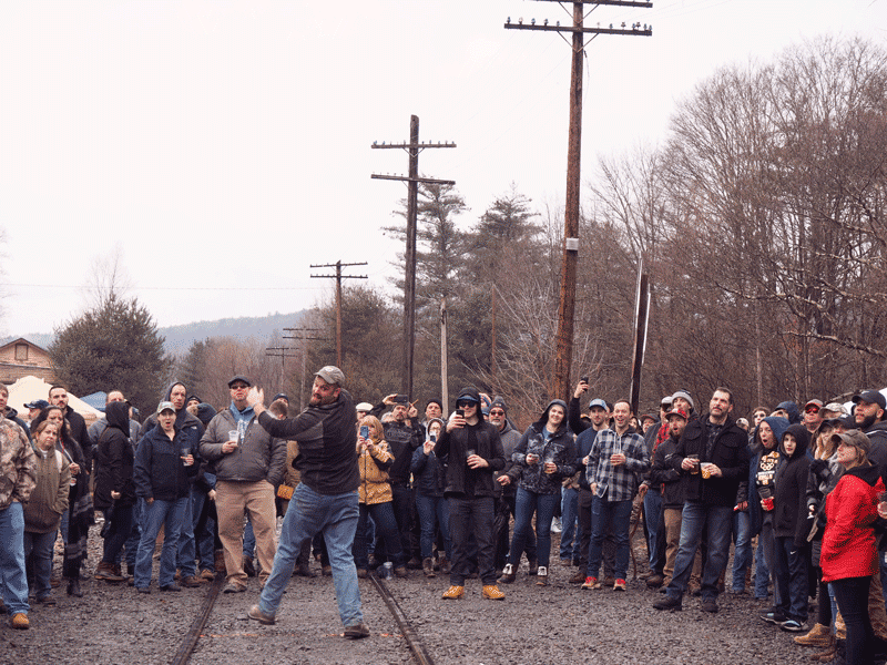 The legendary Bubba at the keg toss.