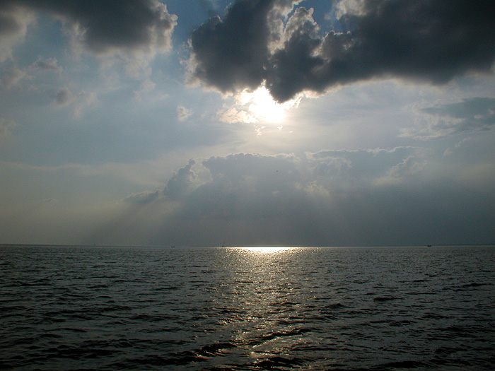 The Black Sea off Ukraine.