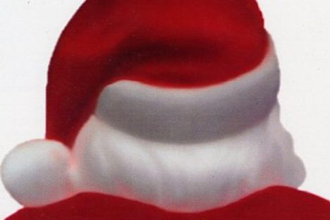 Santas large and small populate the museum, where Christmas comes but once a day!