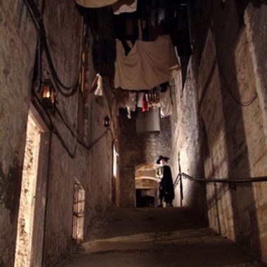 A street in the close. 