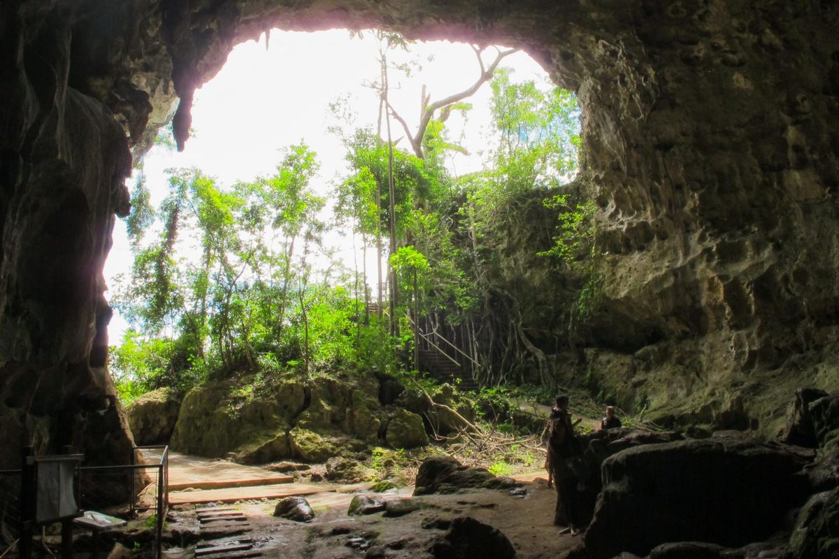 The entrance to Callao Cave, part of a larger network of caves on the island of Luzon in the Philippines.