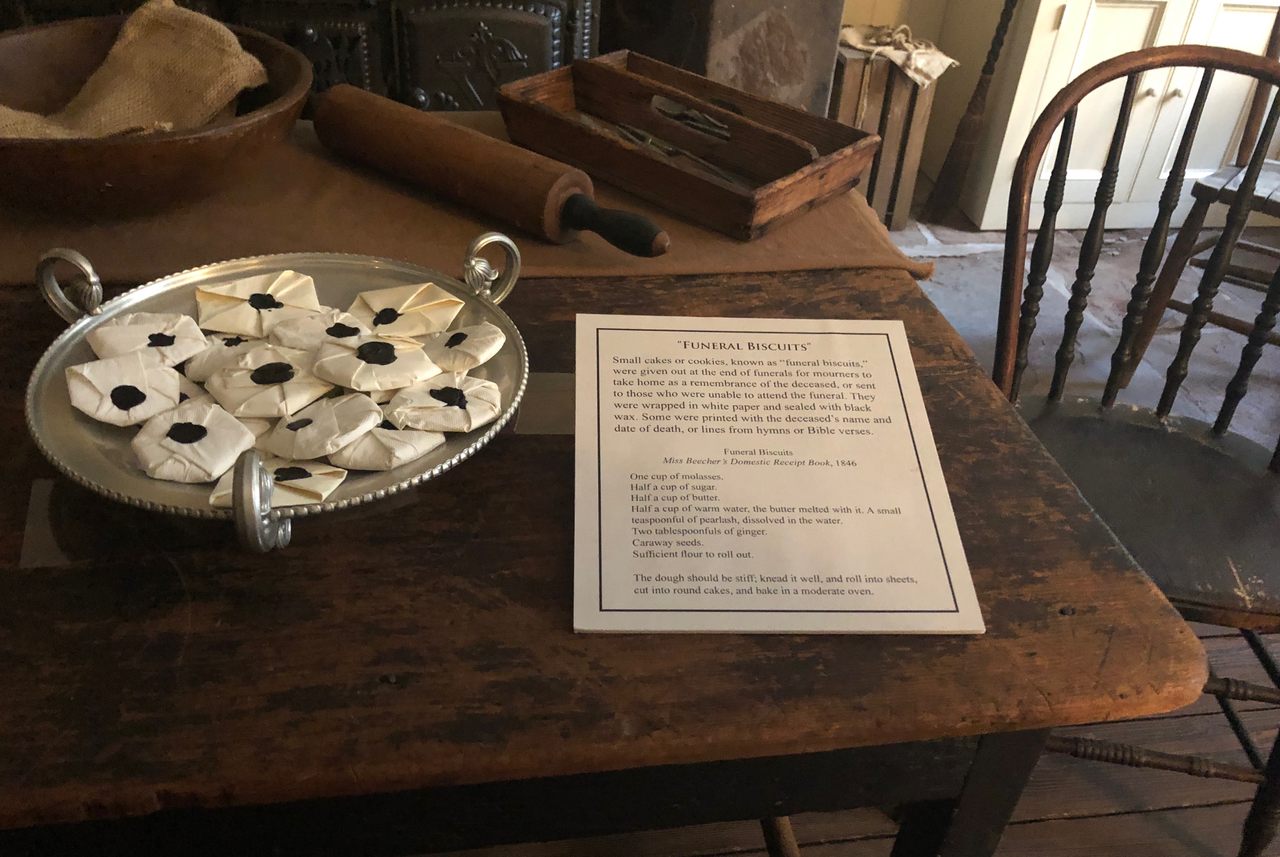 Around Halloween, visitors to the Merchant's House Museum can pick up a funeral biscuit to take home.