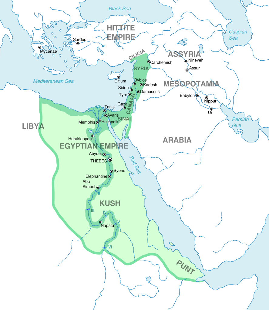 The greatest extent of the New Kingdom