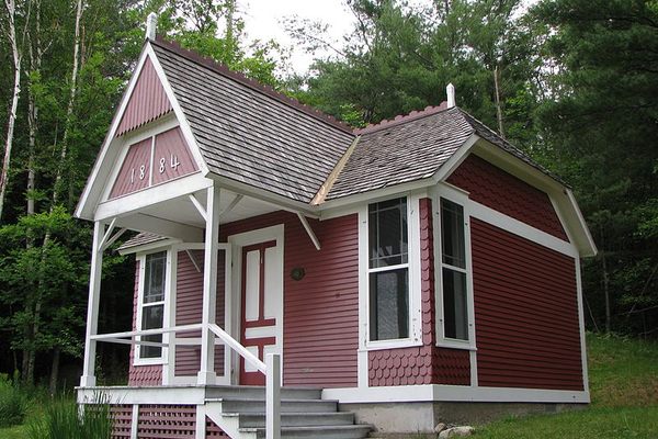 The original Saranac Lake cure cottage, known as "Little Red," established by Dr. Edward Livingston Trudeau.