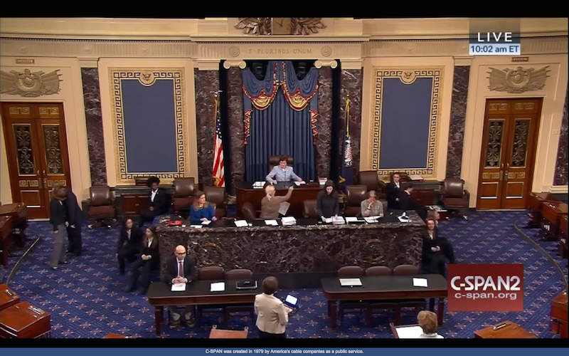Tuesday morning's Senate crew.
