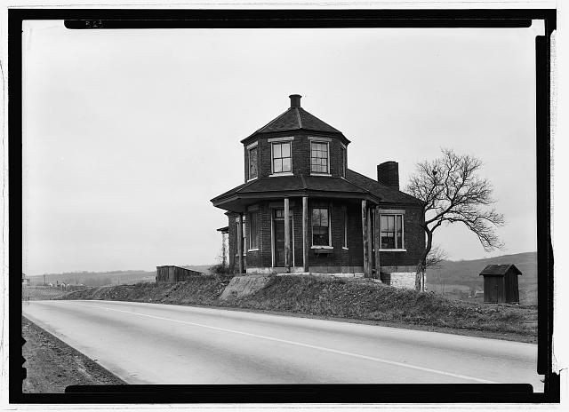 A toll house on the National Road.