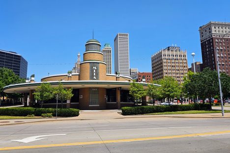The Denver Avenue Station is an Art Deco Revival municipal building in Tulsa, Oklahoma.
