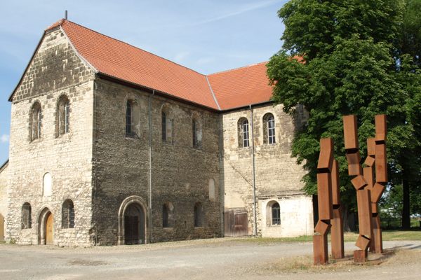 The exterior of the Sankt Burchardi Abbey Church