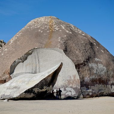 The aptly named Giant Rock.