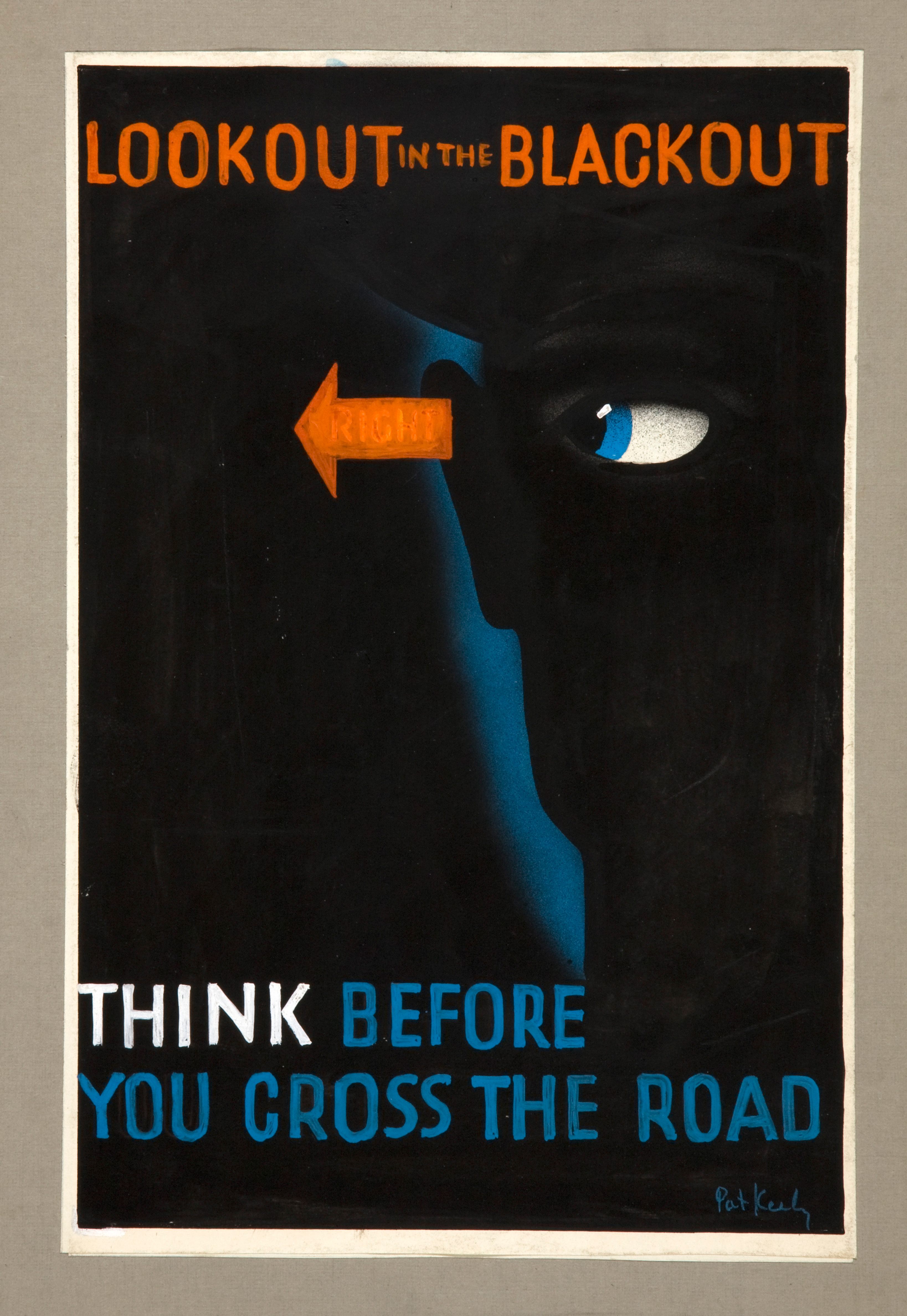 The blackout caused many car accidents, as evinced by this poster.