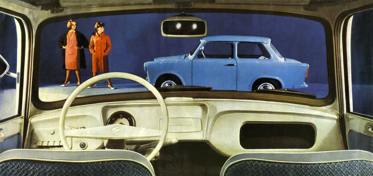 Trabants, the GDR's iconic cars, were made of Duroplast—a cotton-reinforced resin plastic lighter and stronger than steel.
