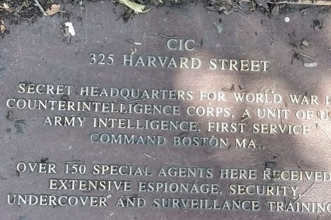 Counterintelligence Corps Headquarters Marker
