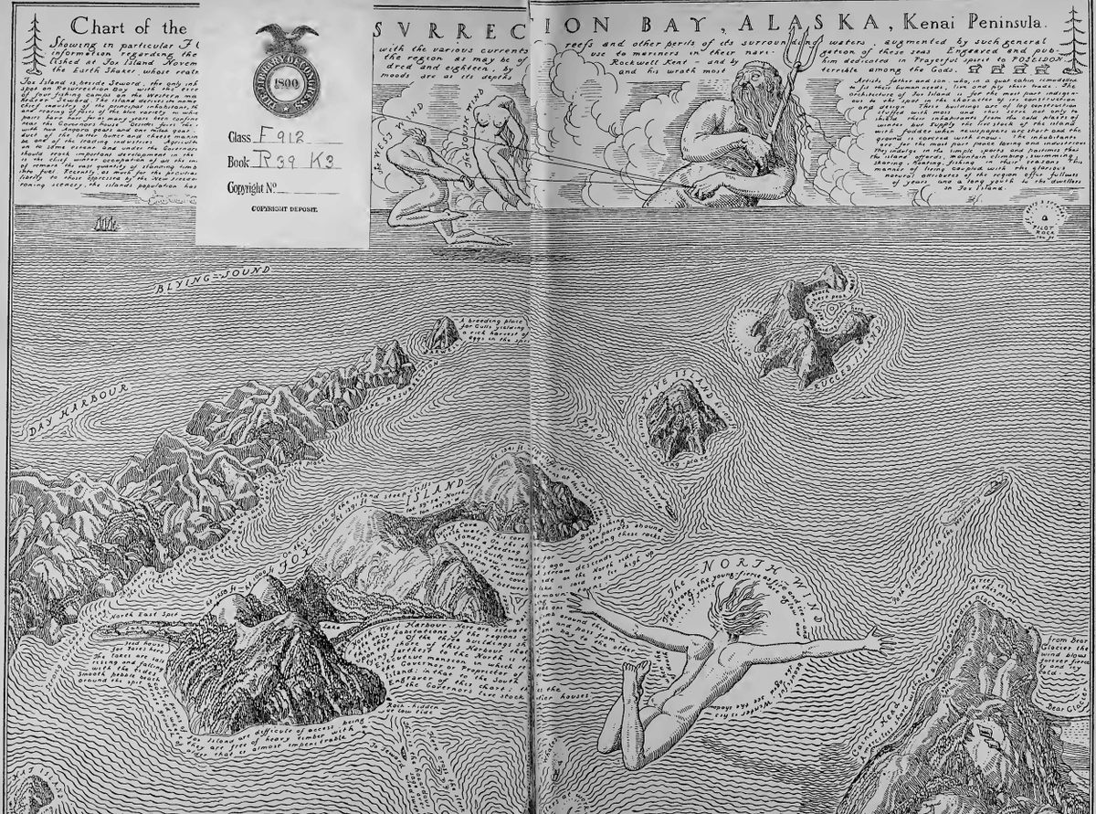 "Chart of the Entrance to Resurrection Bay Alaska, Kenni Peninsula."