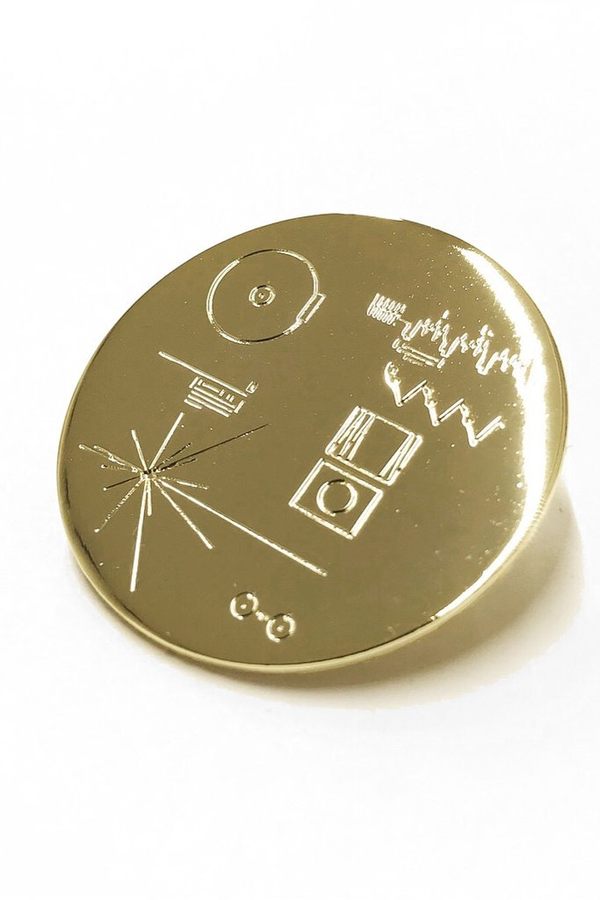 Voyager Golden Record Cover Pin 