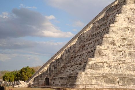 The descent of the feathered serpent, Kukulcan.